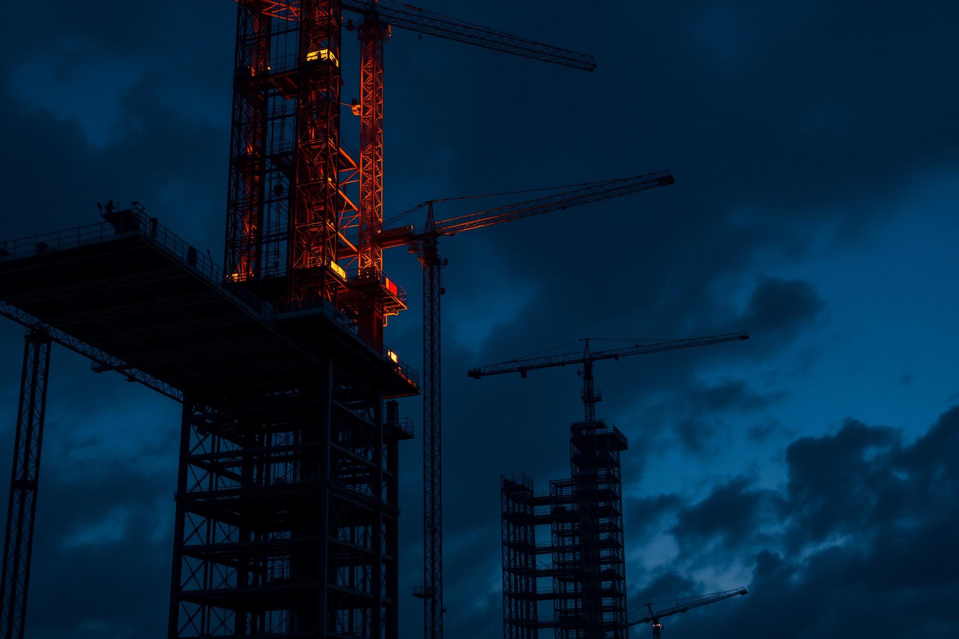 Engenharia em obra de grande porte